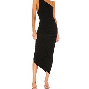 Norma Kamali Diana GownElegant Black One-Shoulder Dress
